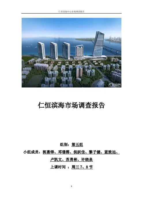仁恒滨海中心市场调查报告