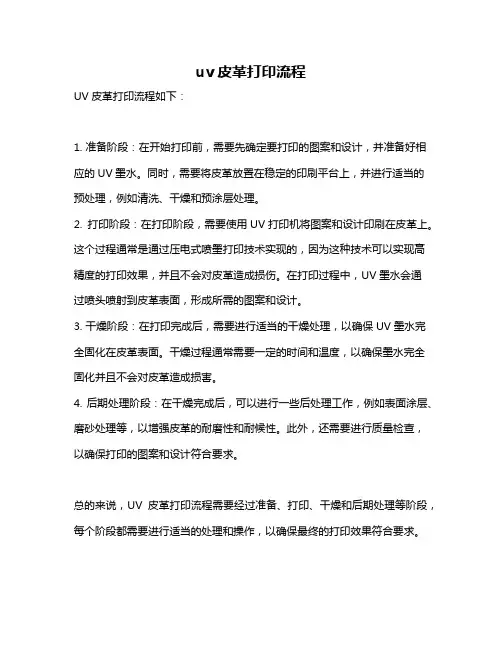 uv皮革打印流程