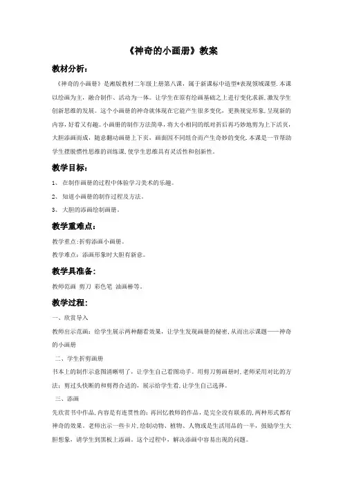 《神奇的小画册》教案