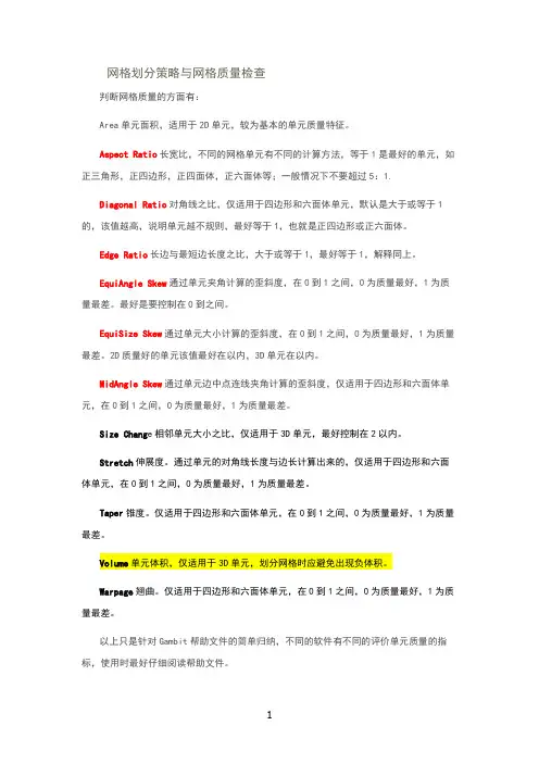 fluent网格质量检查(1)