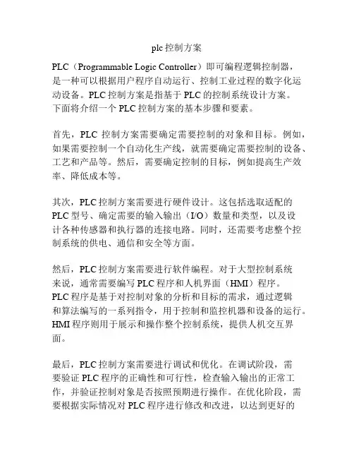plc控制方案