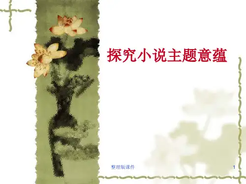 探究小说主题意蕴ppt课件