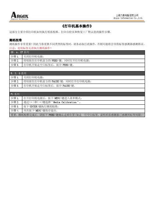 力象标签打印机检测打印纸