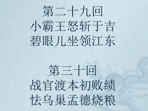 三国演义ppt