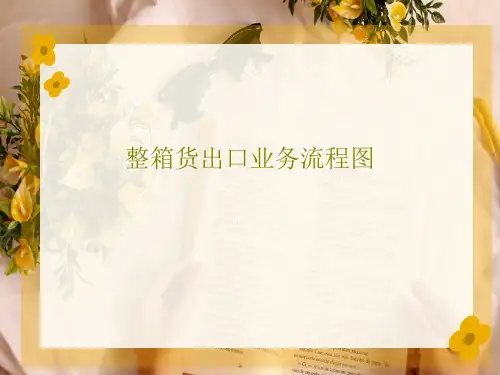 整箱货出口业务流程图49页PPT