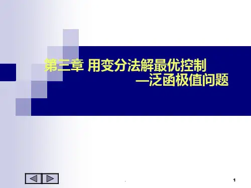 变分法泛函极值问题PPT课件