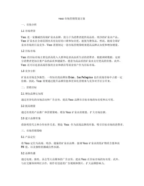 voss市场营销策划方案