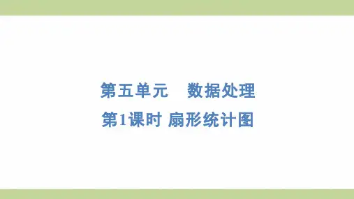 北师大版六年级上册数学 5-1 扇形统计图 知识点梳理重点题型练习课件