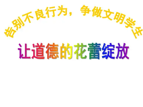 让道德的花蕾绽放主题班会课件(共23张ppt)