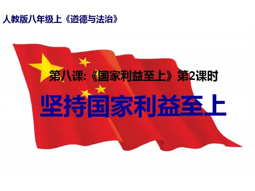 坚持国家利益至上PPT课件