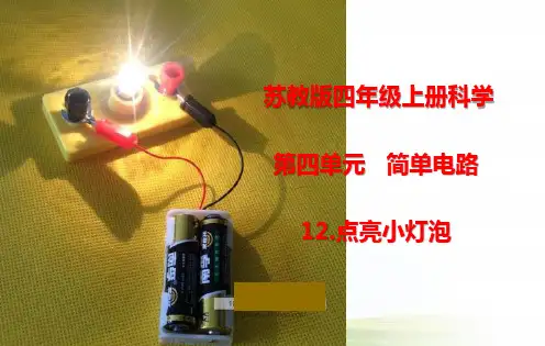 苏教版四年级上册科学2.点亮小灯泡(课件7张)