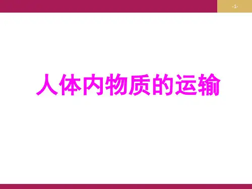 人体内物质的运输ppt