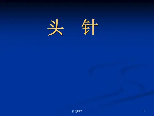 《刺灸法总论头针》PPT课件