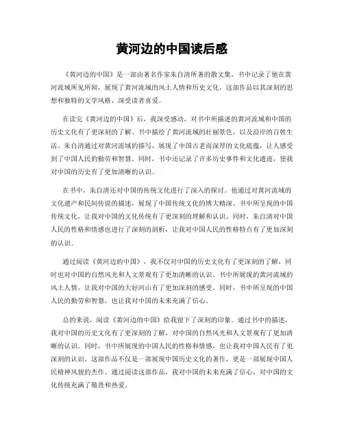 黄河边的中国读后感