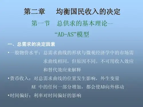 第二章   均衡国民收入的决定(宏观经济学-南开大学,高咏乐)