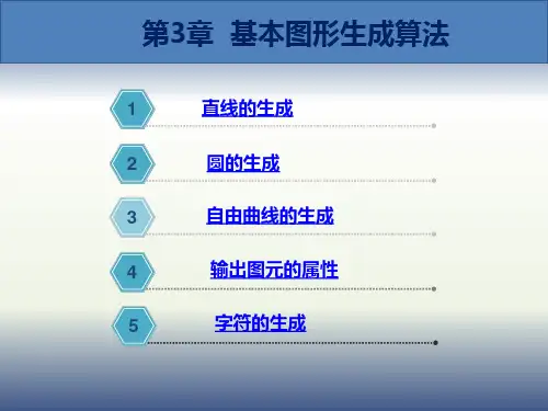 计算机图形学第3章 基本图形生成算法