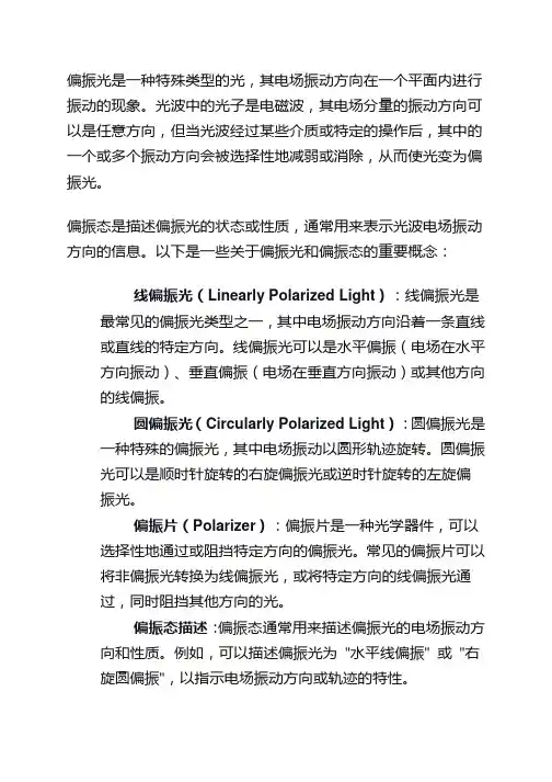 偏振光 偏振态