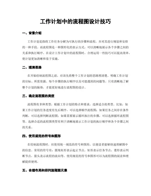 工作计划中的流程图设计技巧
