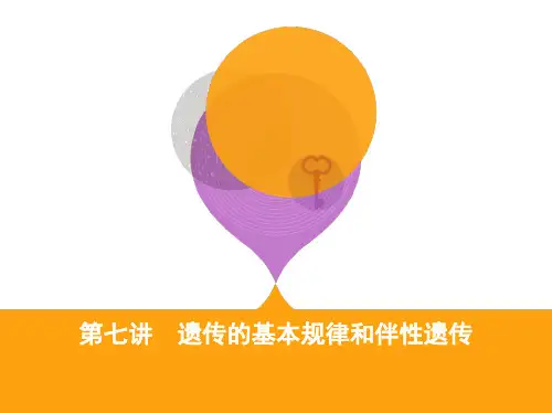 第7讲 遗传的基本规律和伴性遗传