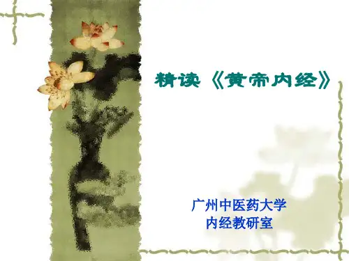 精读《黄帝内经》讲义