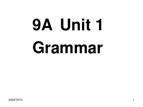 英语句子成分GrammarPPT课件