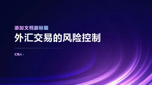 外汇交易的风险控制