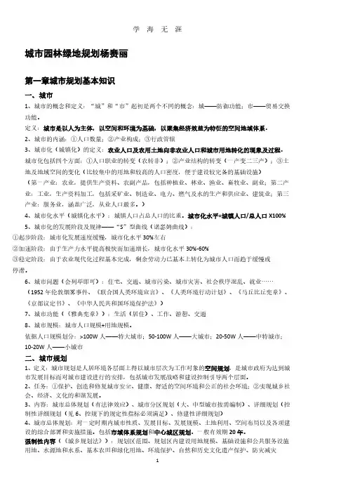 【笔记】城市园林绿地规划  杨赉丽(2020年8月整理).pdf