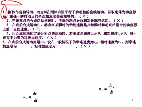 点的运动合成ppt课件