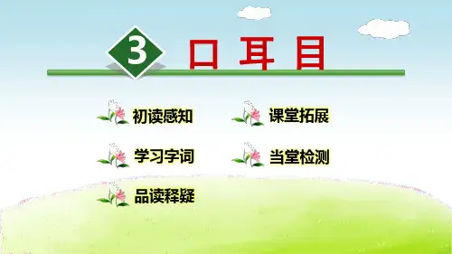 《口耳目》教学课件(共28张PPT)