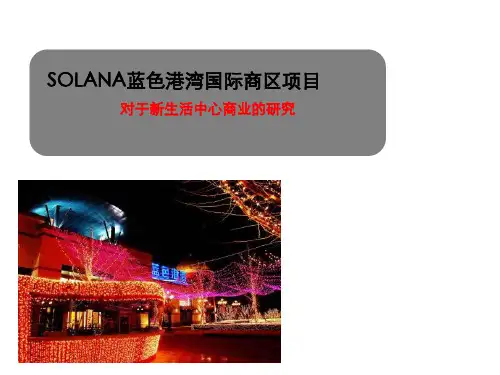 北京蓝色港湾报告