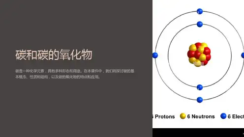 碳和碳的氧化物课件
