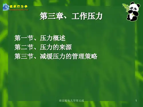 组织行为学(3)压力[zoomy]
