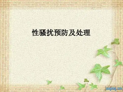 性骚扰预防及处理ppt课件