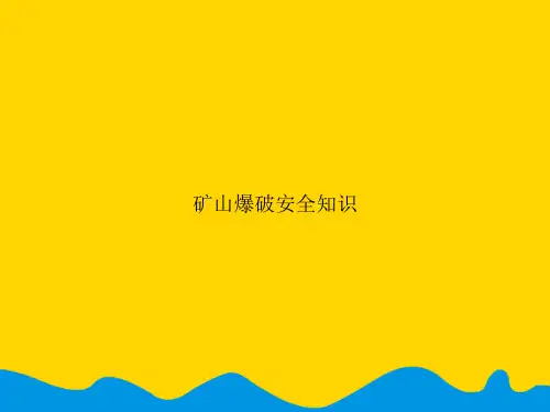 【完美版】矿山爆破安全知识PPT文档