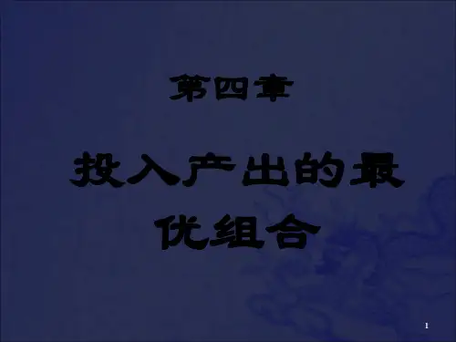 管理经济学电子教案第4章_OK