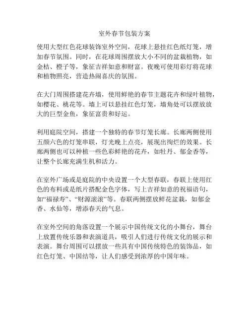 室外春节包装方案
