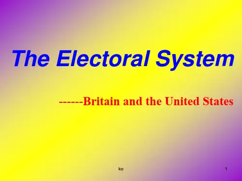 The-Electoral-System英国与美国选举制度.ppt