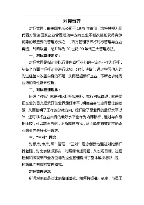 对标管理