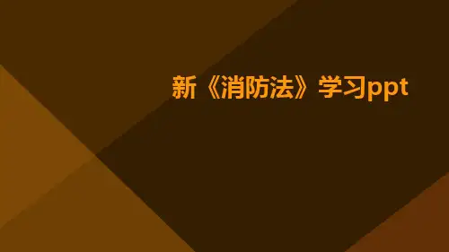 新《消防法》学习ppt