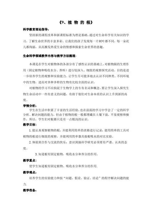 9.植物的根