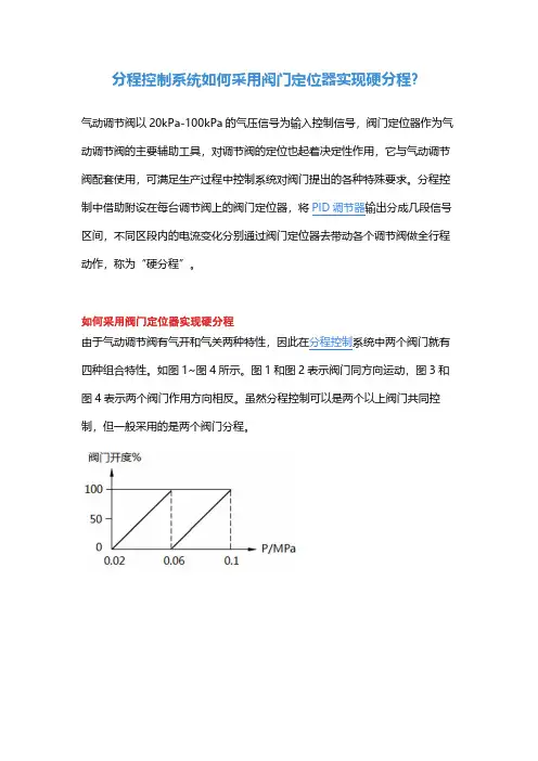 分程控制系统如何采用阀门定位器实现硬分程？