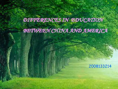 英语PPT中美文化差异