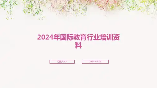 2024年国际教育行业培训资料