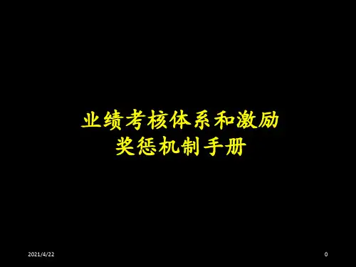 业绩考核体系与激励机制(PPT125页