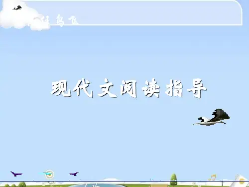 高考复习现代文阅读指导ppt3