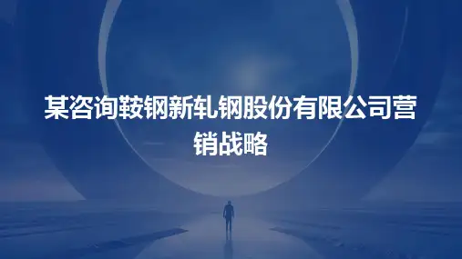 某咨询鞍钢新轧钢股份有限公司营销战略