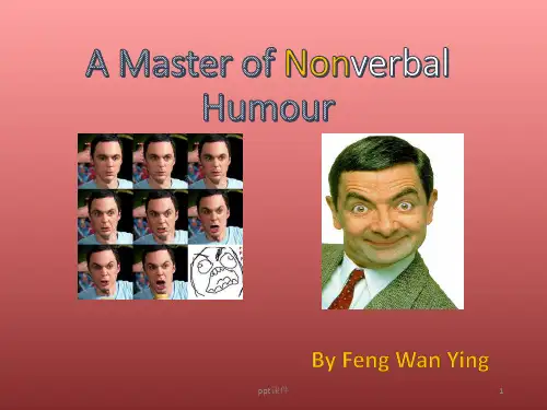 A Master of Nonverbal Humour人教版必修4Unit3公开课课件  ppt课件