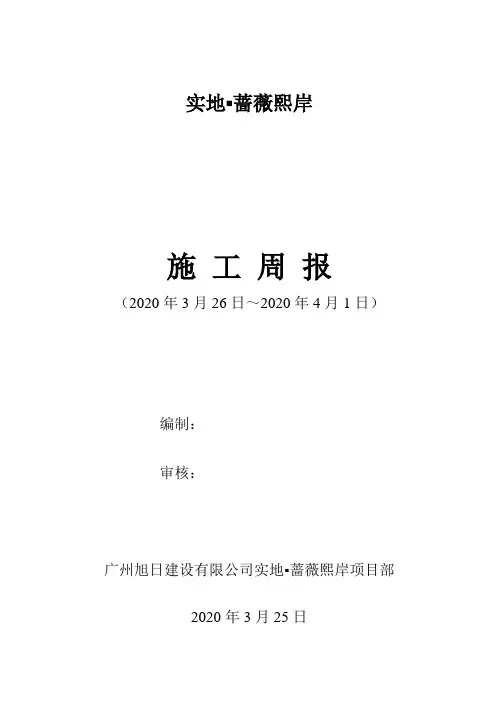 施工周报模板