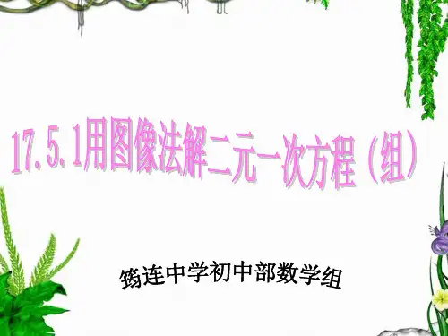 17.5.1用图像法解二元一次方程组