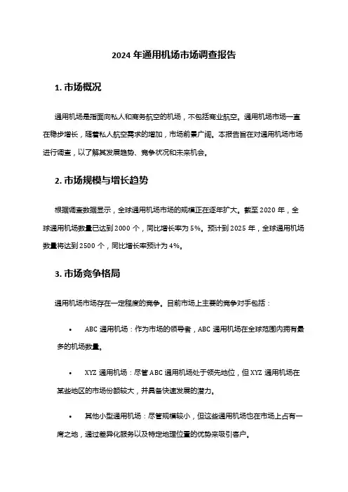2024年通用机场市场调查报告